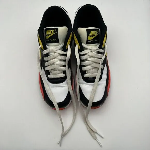 Nike Air Max Shoes Boys Sz 5.5Y Black‎ White Red Yellow Athletic 833412-120