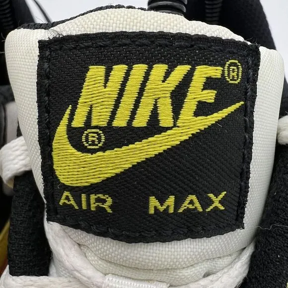 Nike Air Max Shoes Boys Sz 5.5Y Black‎ White Red Yellow Athletic 833412-120