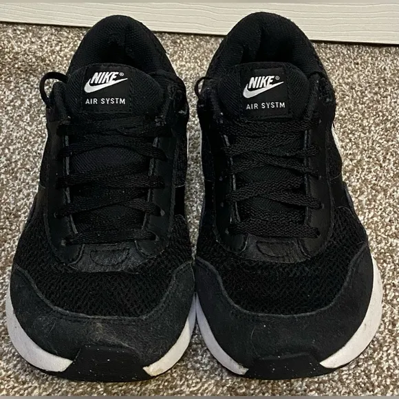 Nike Air Max System [DQ0284-001] Kids Casual Shoes Black White Size 6Y