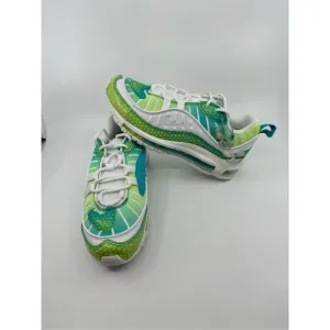 Nike Air Max 98 Bubble Pack Womens Size 6.5 White Green Running Shoes CI7379-300