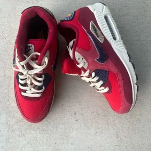 Nike Air max red, white and blue sneakers.