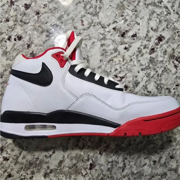 Nike Air Men's White and Red Sneakers