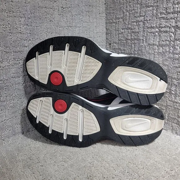 Nike Air Monarch IV Men's Size 12 US White Black Leather Casual Shoes 415445-101