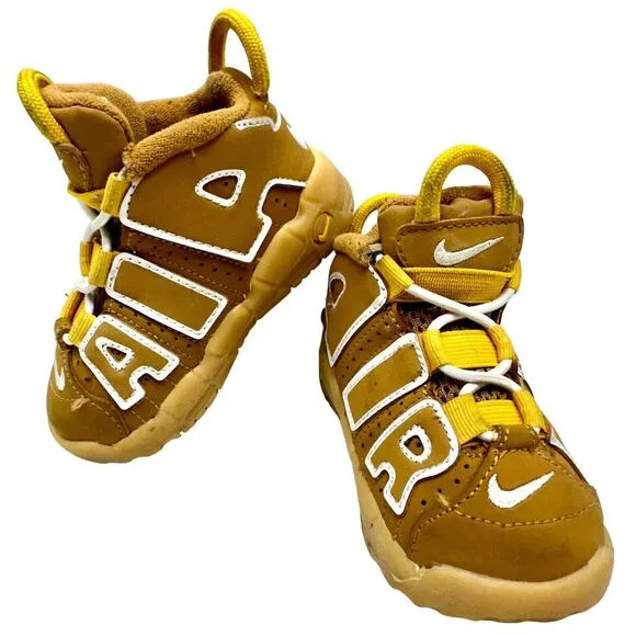 Nike Air More Uptempo (TD) 'Wheat' Kids' Shoes Sneakers DQ4715-700 Size 5 C