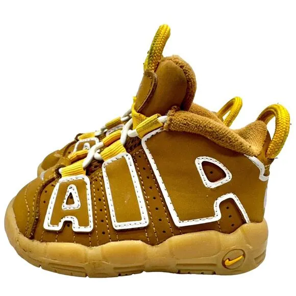 Nike Air More Uptempo (TD) 'Wheat' Kids' Shoes Sneakers DQ4715-700 Size 5 C