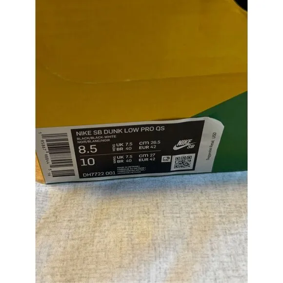 Nike Air SB Size 8.5 Dunk Low Pro Polaroid Men Used DH7722-001