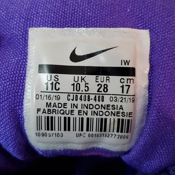 Nike Air Trainer Huarache 12C Blue Purple Sneakers
