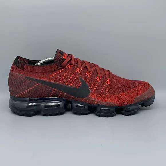 Nike Air VaporMax Dark Team Red Running Shoes 849558-601 Men's Sz 12.5