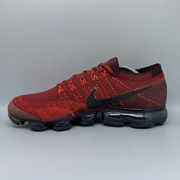 Nike Air VaporMax Dark Team Red Running Shoes 849558-601 Men's Sz 12.5