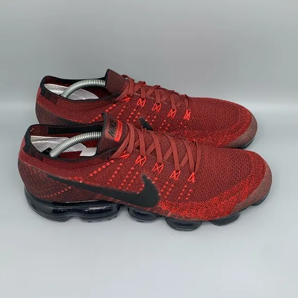 Nike Air VaporMax Dark Team Red Running Shoes 849558-601 Men's Sz 12.5