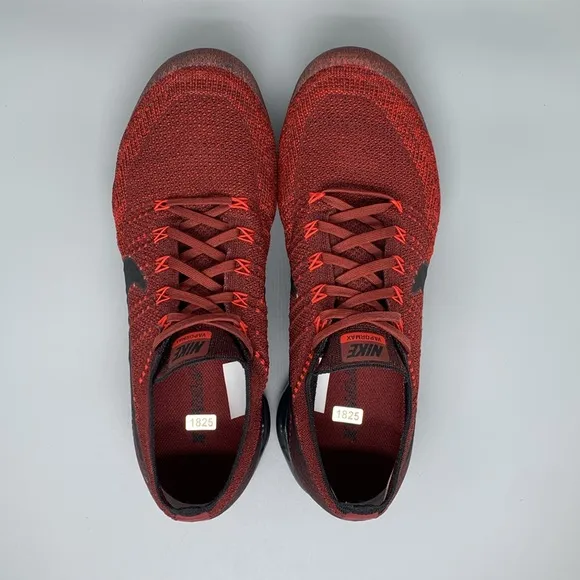 Nike Air VaporMax Dark Team Red Running Shoes 849558-601 Men's Sz 12.5