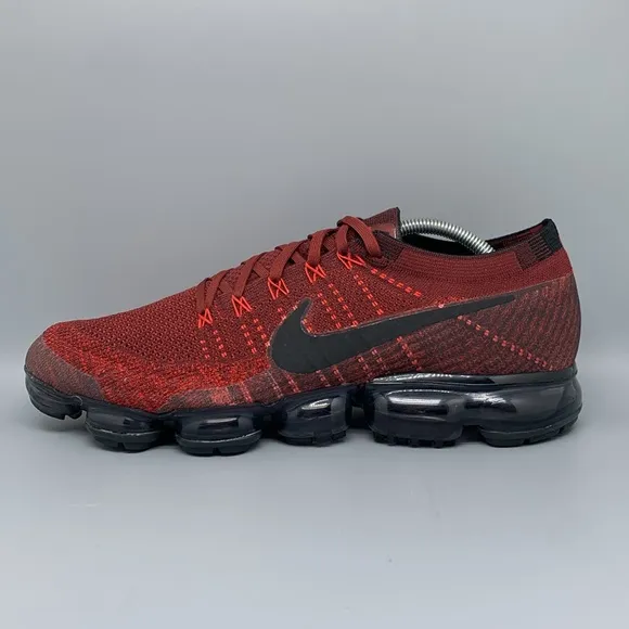 Nike Air VaporMax Dark Team Red Running Shoes 849558-601 Men's Sz 12.5