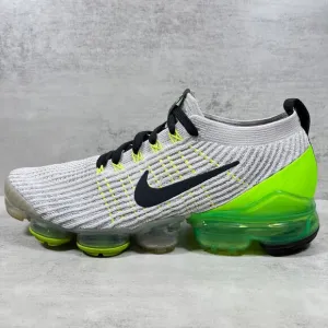 Nike Air VaporMax Flyknit 3 Running Shoes - Men's Size 9.5 - Green Gray