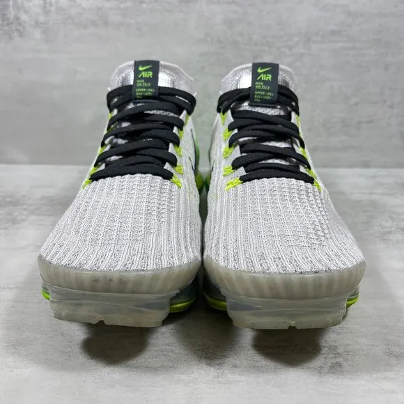 Nike Air VaporMax Flyknit 3 Running Shoes - Men's Size 9.5 - Green Gray