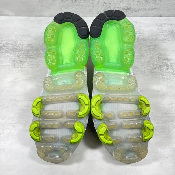 Nike Air VaporMax Flyknit 3 Running Shoes - Men's Size 9.5 - Green Gray