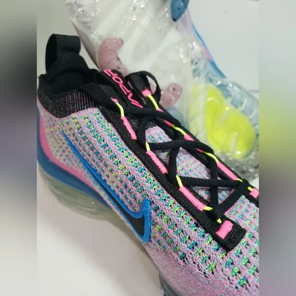 Nike Air VaporMax FlyKnit Next Nature Pink Blast Photo Blue DX3369-600 Women 5.5