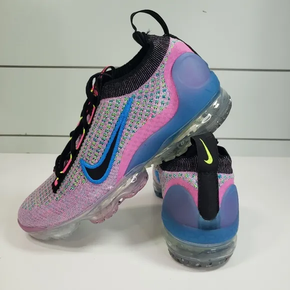 Nike Air VaporMax FlyKnit Next Nature Pink Blast Photo Blue DX3369-600 Women 5.5