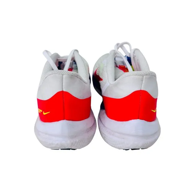 Nike Air Winflo 9 Bright Crimson Racer Running Shoes Men's 9.5 White DX3355-100