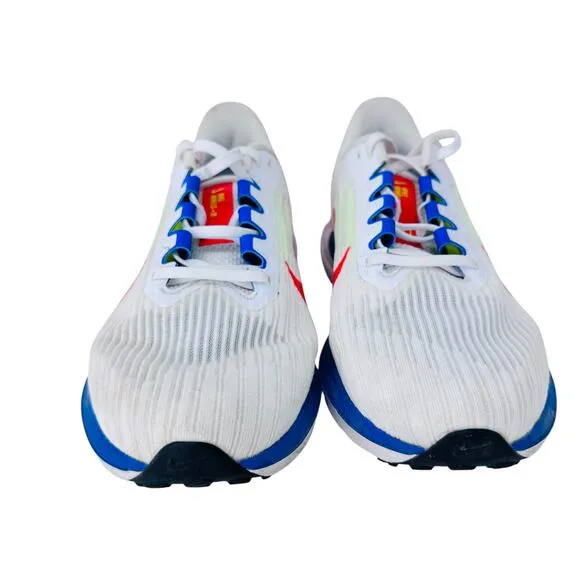 Nike Air Winflo 9 Bright Crimson Racer Running Shoes Men's 9.5 White DX3355-100