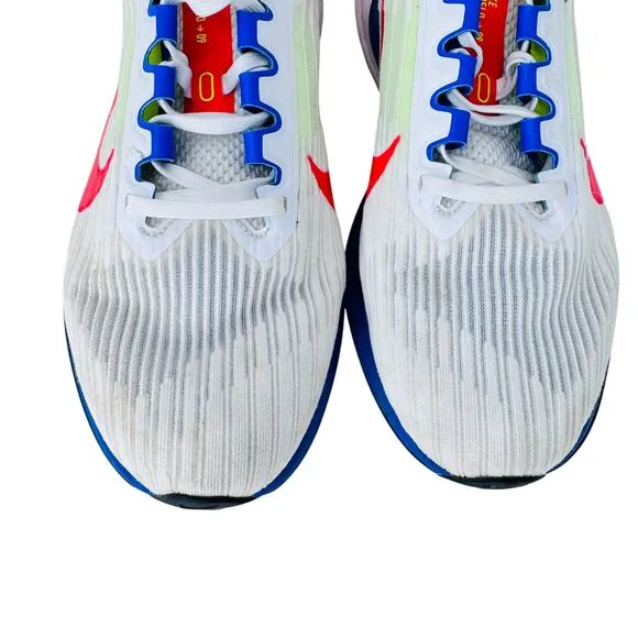 Nike Air Winflo 9 Bright Crimson Racer Running Shoes Men's 9.5 White DX3355-100