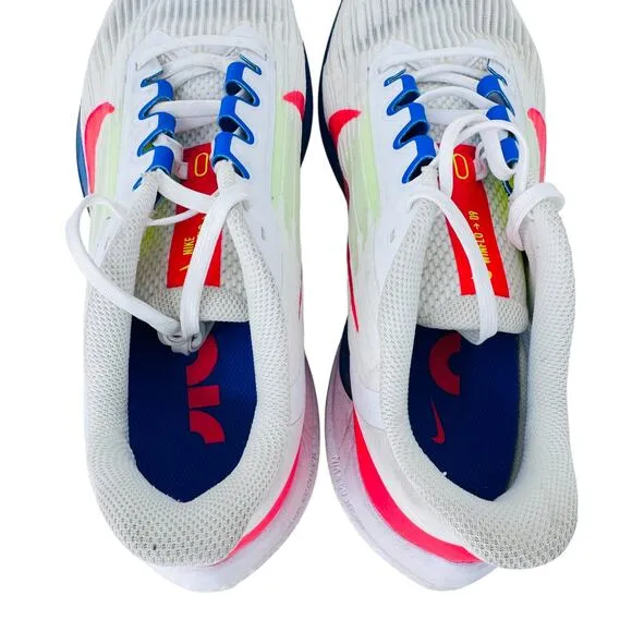 Nike Air Winflo 9 Bright Crimson Racer Running Shoes Men's 9.5 White DX3355-100