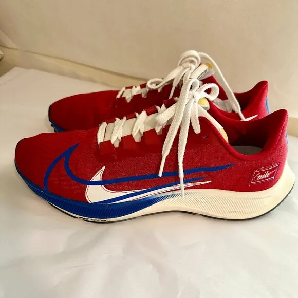Nike Air Zoom Pegasus 37 Premium Gym Red Game Royal CQ9908 600 Men's Size 11.5
