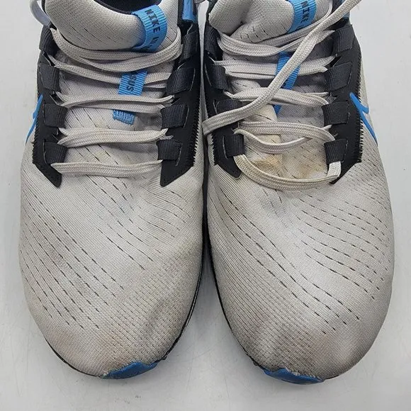 Nike Air Zoom Pegasus 38 Mens 10.5 Pure Platinum Photo Dutch Blue CW7356-009