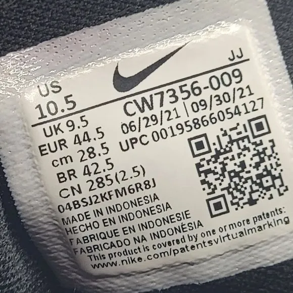 Nike Air Zoom Pegasus 38 Mens 10.5 Pure Platinum Photo Dutch Blue CW7356-009