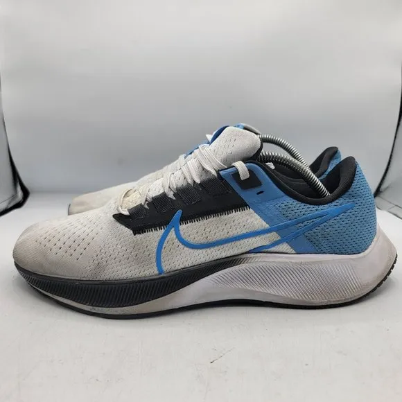 Nike Air Zoom Pegasus 38 Mens 10.5 Pure Platinum Photo Dutch Blue CW7356-009