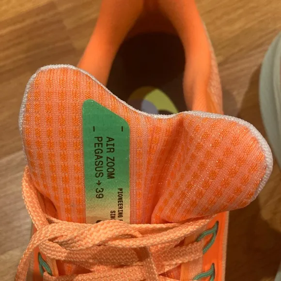 Nike Air Zoom Pegasus Peach Green Running Shoes