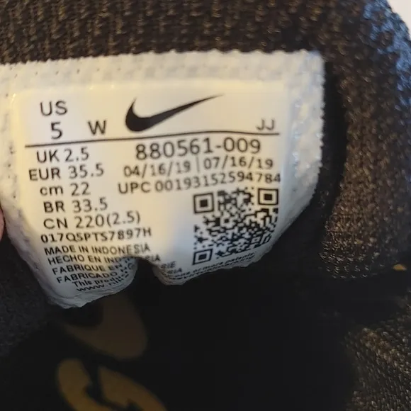 Nike Air Zoom Pegasus Women's Running Shoes 5W Black Gold