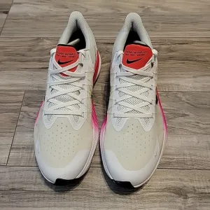 Nike Air Zoom Winflo Size 10.5 Men Running Shoes White/Black Pink CW3419-100