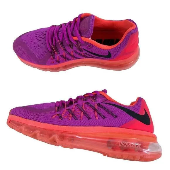 Nike Airmax 2015 Fuchsia Flash Hot Lava Running Shoes Women’s Size 6