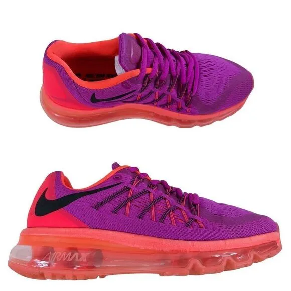 Nike Airmax 2015 Fuchsia Flash Hot Lava Running Shoes Women’s Size 6