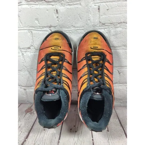 Nike Air Max Plus TD Sunset Athletic Running Shoes Boys Size 11