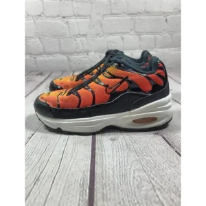 Nike Air Max Plus TD Sunset Athletic Running Shoes Boys Size 11