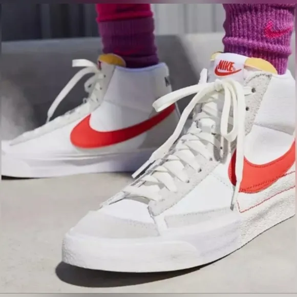 Nike Blazer '77 Mid Pro Club Old School Hi-Top Sneaker Red/White Men10/W11.5