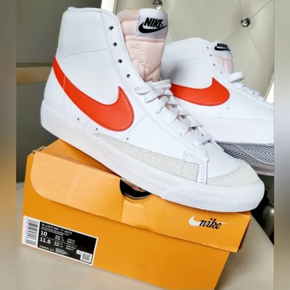 Nike Blazer '77 Mid Pro Club Old School Hi-Top Sneaker Red/White Men10/W11.5
