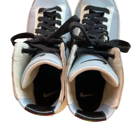 Nike Blazer ID RARE High Top Sneaker White Unisex Sz 7.5 Retro 2008 Rare EU 38.5