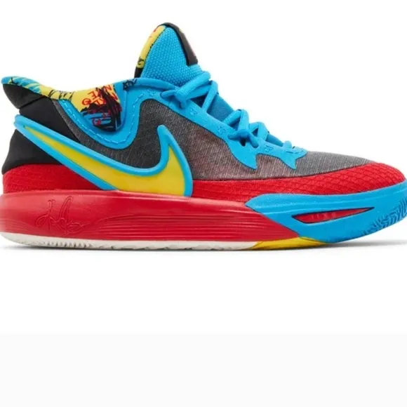 Nike Blue and Red Sneakers with Sleek Design