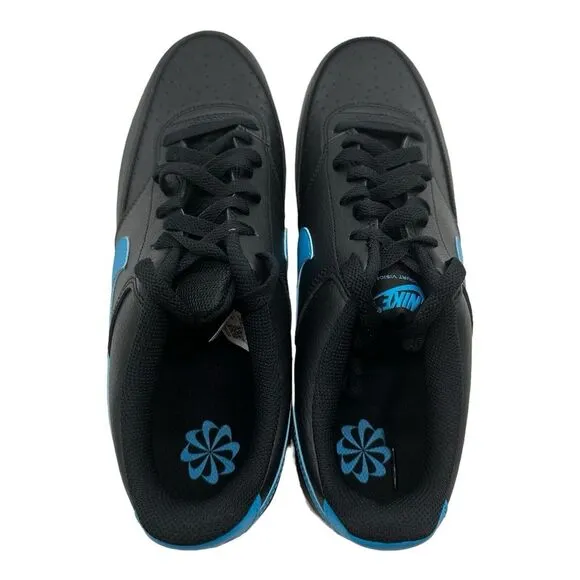Nike Court Vision Low Men's Size 11.5 Black Blue Casual Shoes DH2987-005 NEW