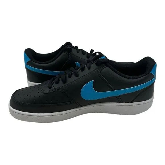 Nike Court Vision Low Men's Size 11.5 Black Blue Casual Shoes DH2987-005 NEW