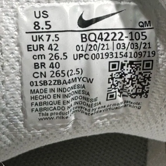 Nike Court Royale AC Casual Shoes [BQ4222-106] White Gum | Men's Size 8,5