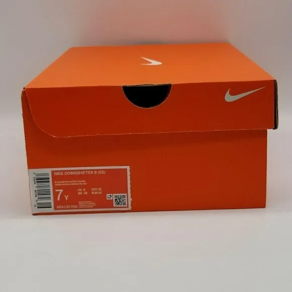 Nike Downshifter 9 Kids Running Shoes Sneaker Pink Black Size 7 AR4135 016