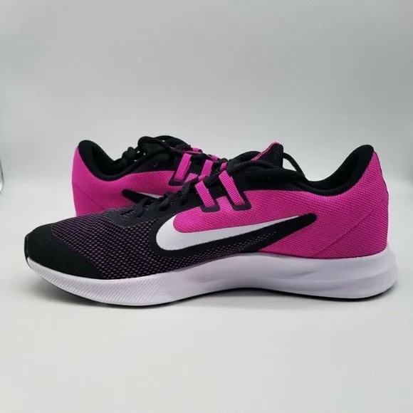 Nike Downshifter 9 Kids Running Shoes Sneaker Pink Black Size 7 AR4135 016