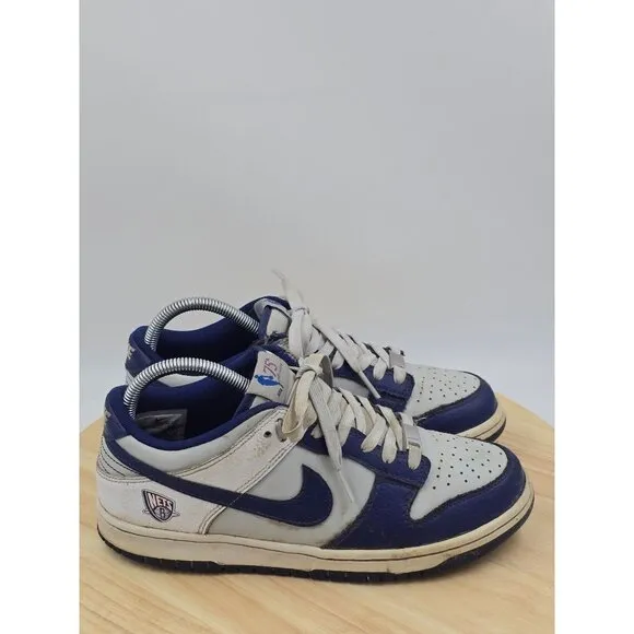 Nike Dunk Low EMB NBA 75th Anniversary Brooklyn Nets Shoes youth size 7Y