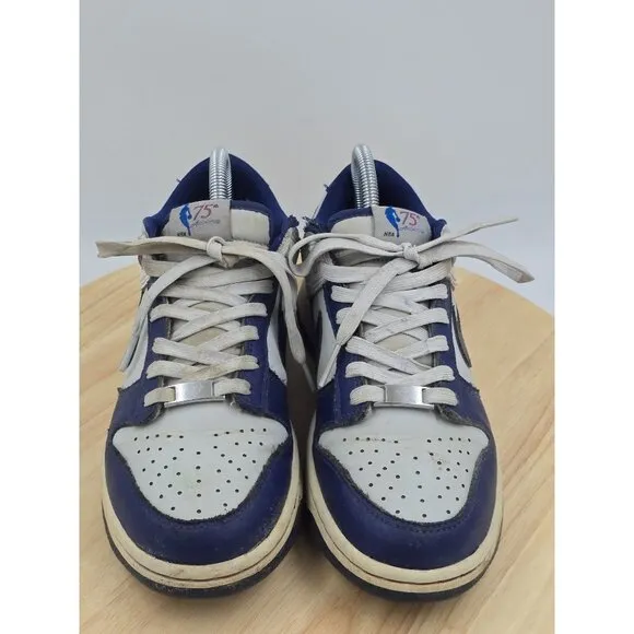 Nike Dunk Low EMB NBA 75th Anniversary Brooklyn Nets Shoes youth size 7Y