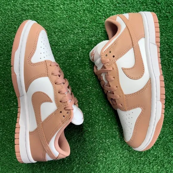 Nike Dunk Low Pink Womens Casual Shoes DD1503-118 NEW Sz 5.5