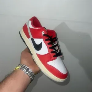Nike Dunk Low Retro PRM Split &quot;Chicago/University Red&quot; Sneakers  10 men
