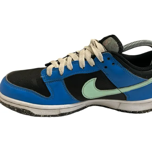 Nike Dunk Low SE Black/Blue/Mint Foam DR0165-001 GS Sz 7Y‎